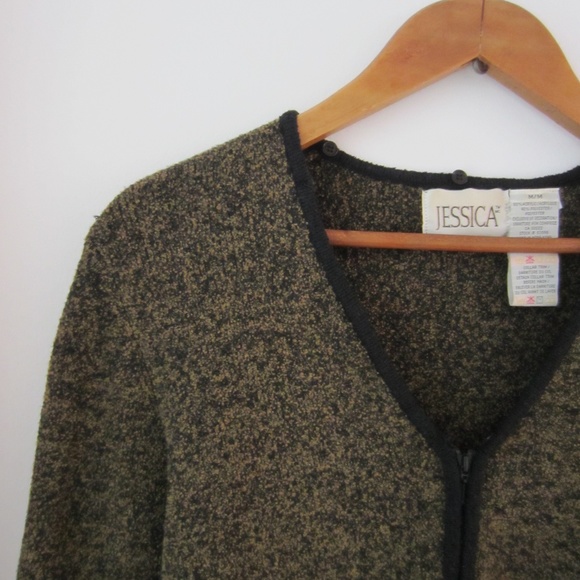 JESSICA M vintage Faux Fur Cardigan - Picture 5 of 14